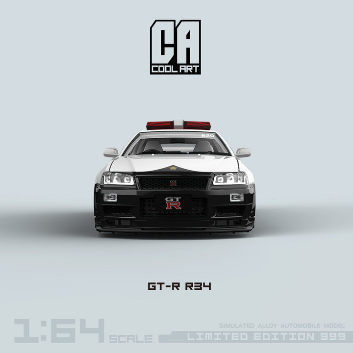 [Preorder] COOL ART 1:64 Nissan Skyline GT-R R34 Police (2 Versions)