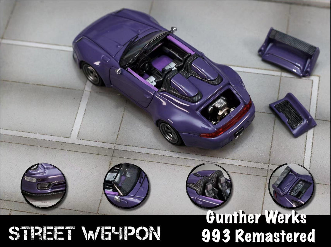 [Preorder] Street Weapon 1:64 Gunther Werks 991 Remastered (2 Colours)