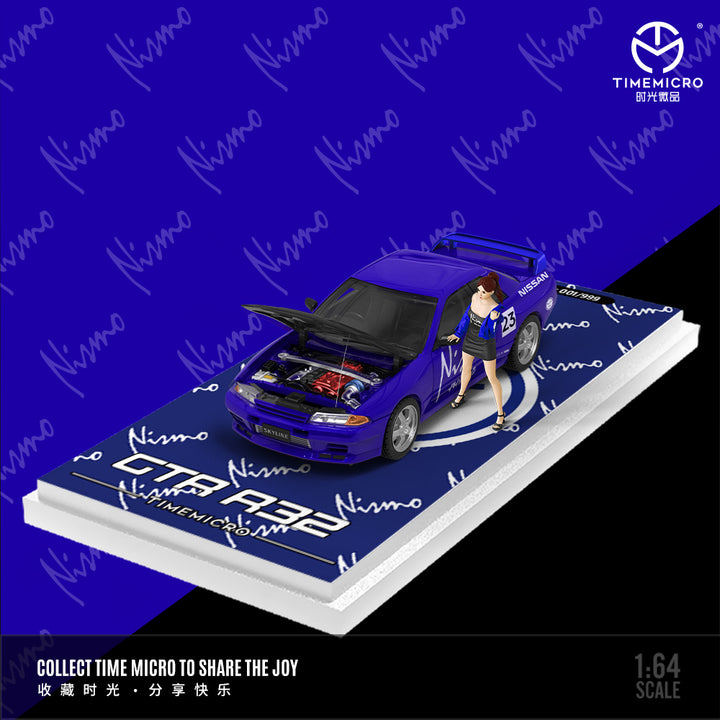 [Preorder] Time Micro 1:64 Nissan GTR R32 Racing livery (4 Versions)