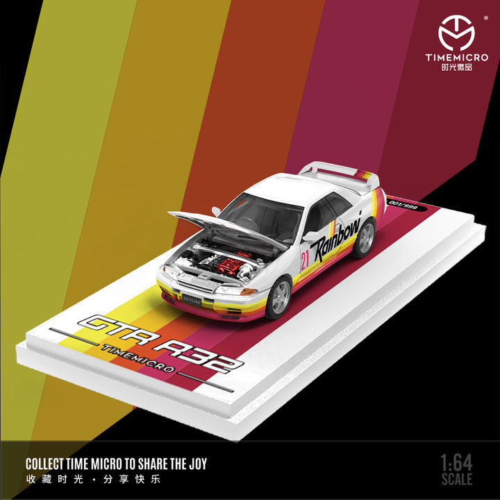 [Preorder] Time Micro 1:64 Nissan GTR R32 Racing livery (4 Versions)