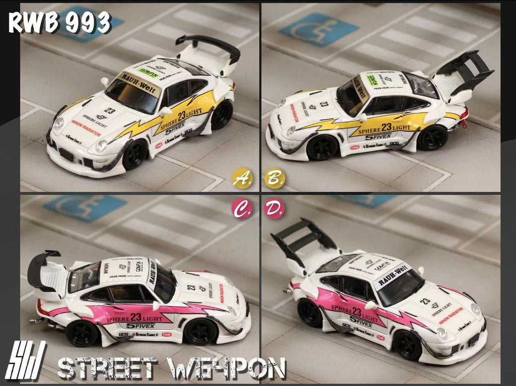 Street Weapon 1:64 RWB 993 Glow In the Dark (4 Versions) – Horizon