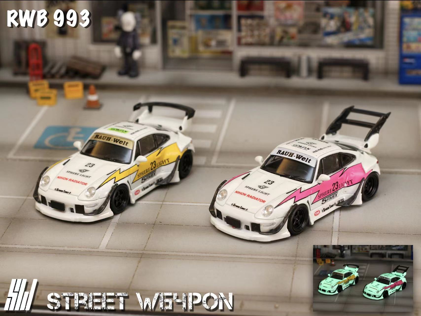 Street Weapon 1:64 RWB 993 Glow In the Dark (4 Versions) – Horizon