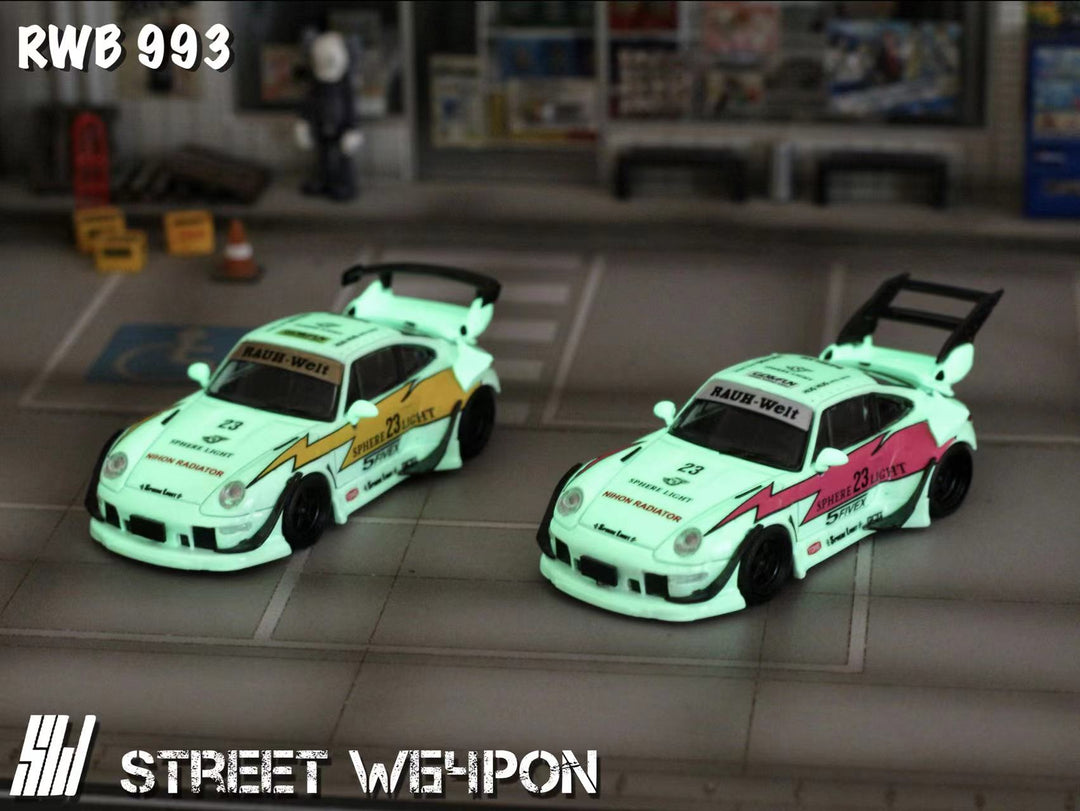 [Preorder] Street Weapon 1:64 RWB 993 Glow In the Dark (4 Versions)