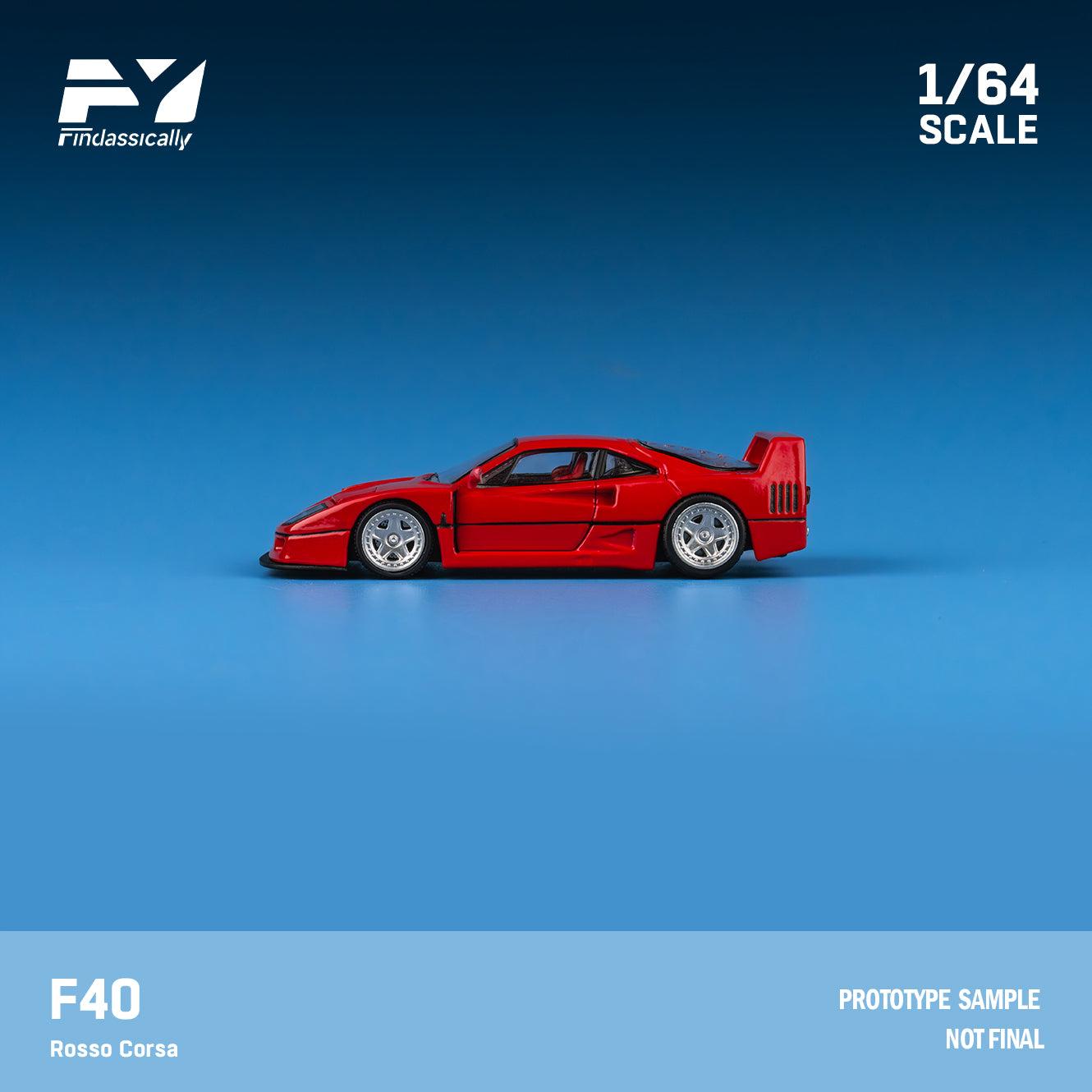 Finclassically 1:64 F40 (2 Colors) – Horizon Diecast