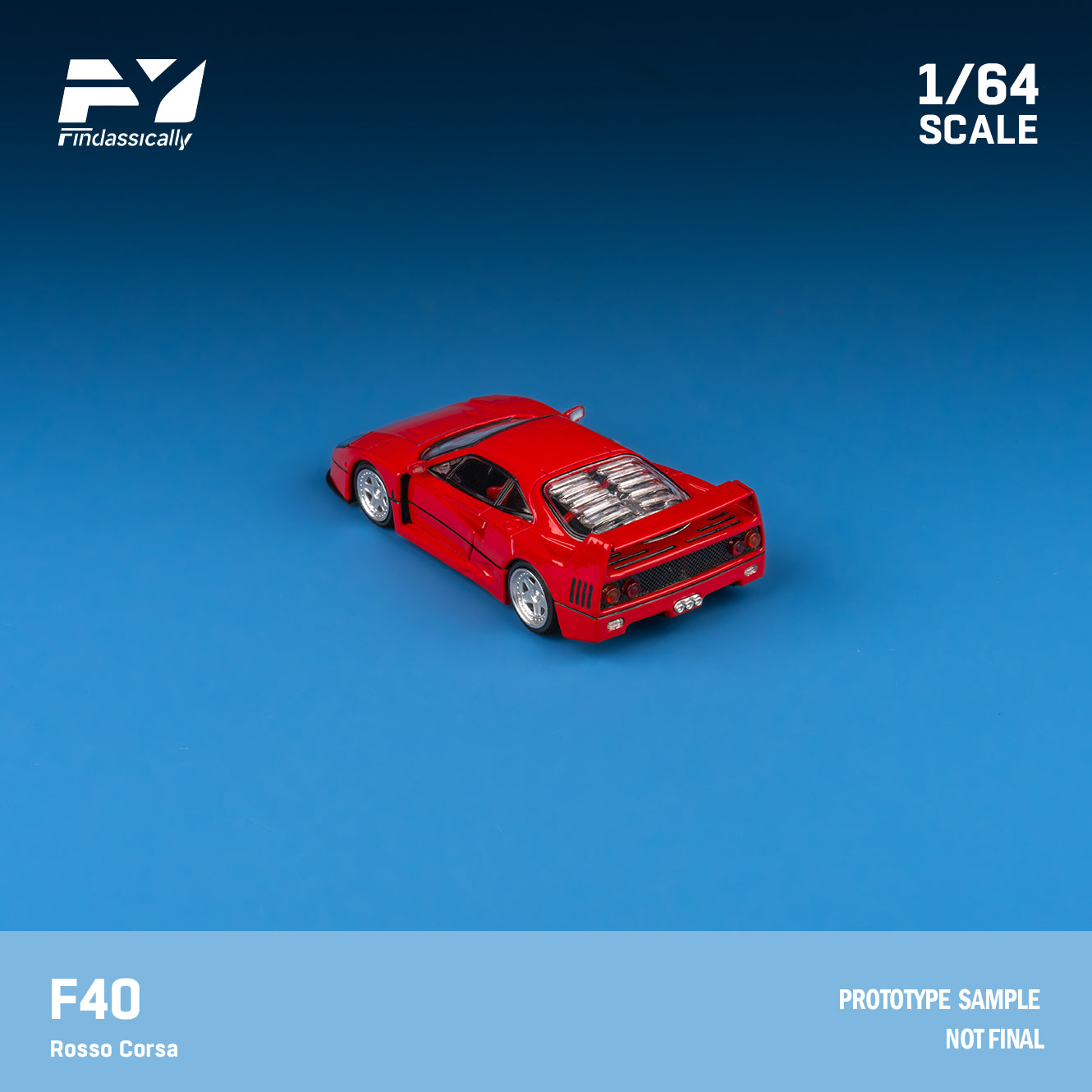 Finclassically 1:64 F40 (2 Colors) – Horizon Diecast