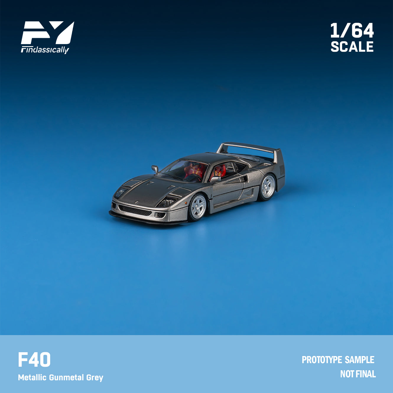 Finclassically 1:64 F40 (2 Colors) – Horizon Diecast