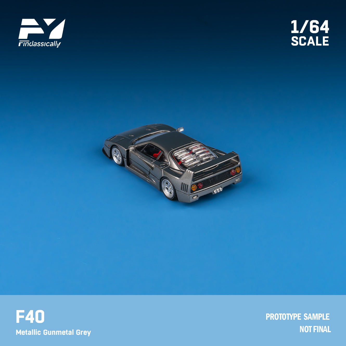 Finclassically 1:64 F40 (2 Colors) – Horizon Diecast