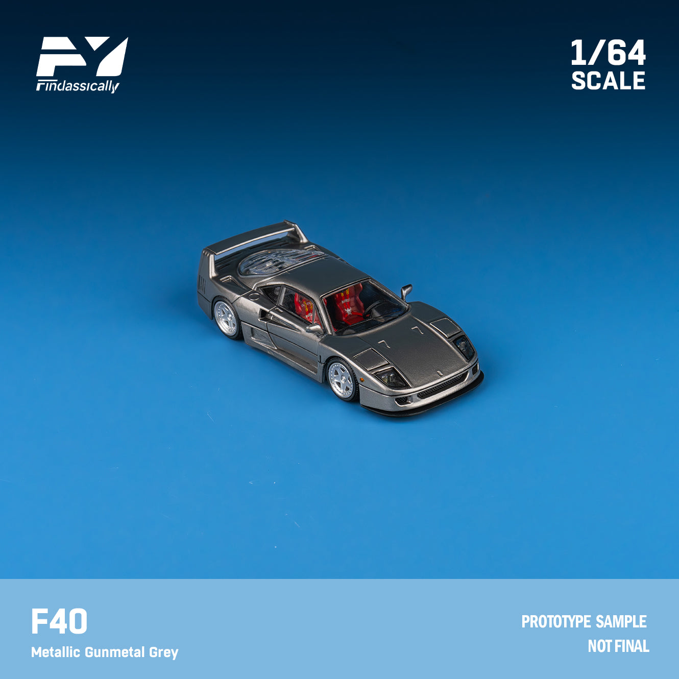 Finclassically 1:64 F40 (2 Colors) – Horizon Diecast