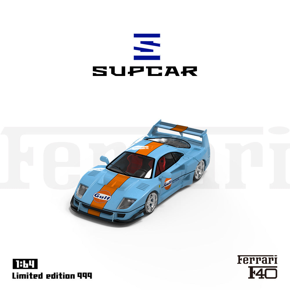 [Preorder] SUPCAR 1:64 F40 Gulf/ Shell Livery (2 Colors)