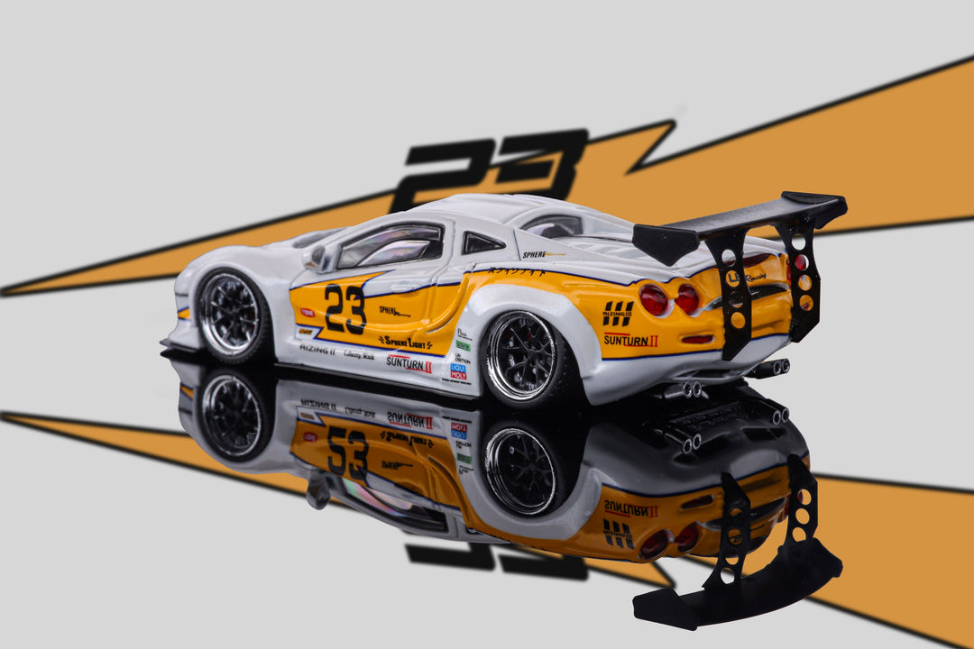 Mortal 1:64 Mitsuoka Orochi LBWK Yellow Flash – Horizon Diecast