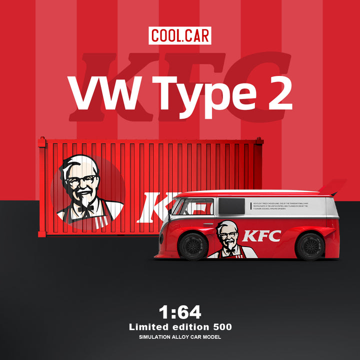 [Preorder] Cool Car 1/64 Volkswagen T1 Diecast Model Fast Food Series (6 version)