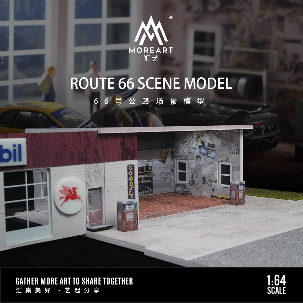 [Preorder] MoreArt 1:64 Route 66 Scene Model MO936405