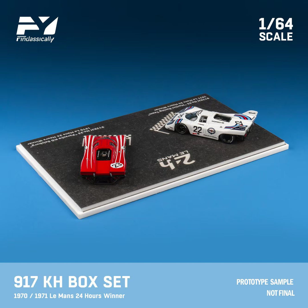 [Preorder] Finclassically 1:64 Porsche 917K 22 #Martini and 23# Red Double car set