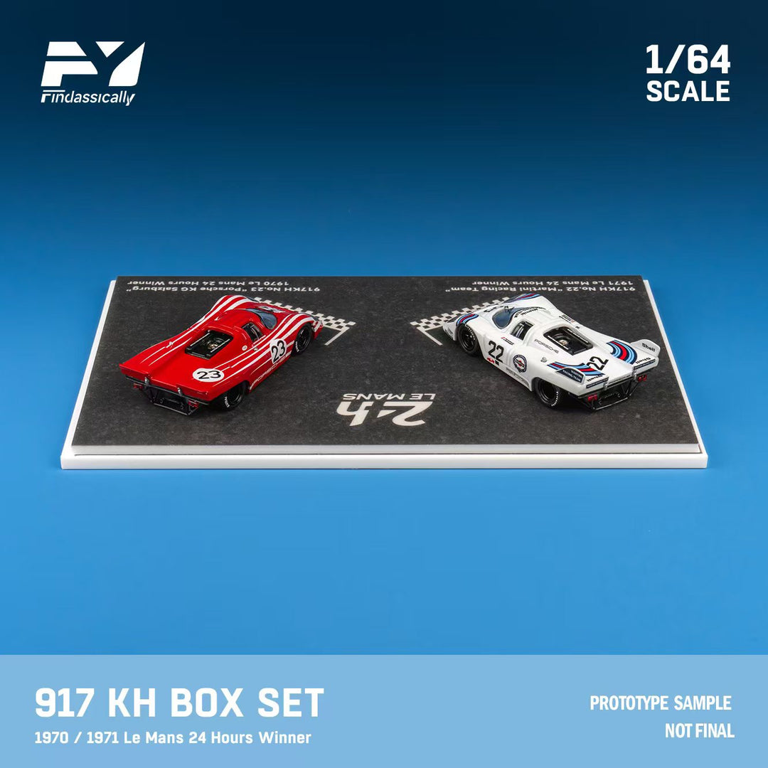 [Preorder] Finclassically 1:64 Porsche 917K 22 #Martini and 23# Red Double car set