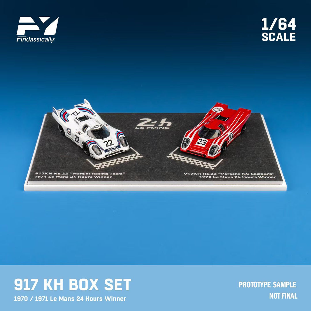 [Preorder] Finclassically 1:64 Porsche 917K 22 #Martini and 23# Red Double car set