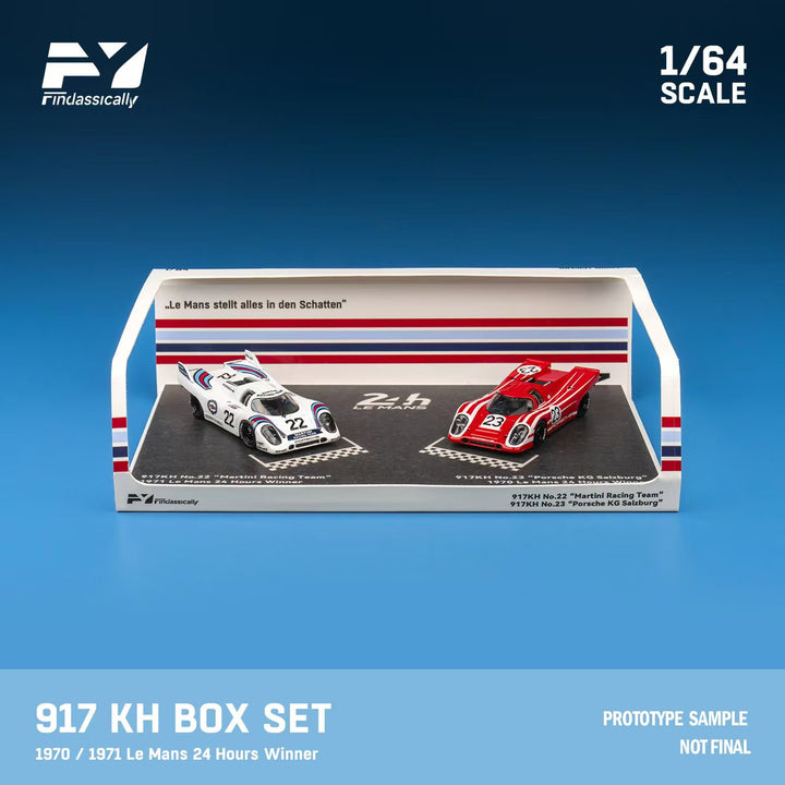 [Preorder] Finclassically 1:64 Porsche 917K 22 #Martini and 23# Red Double car set