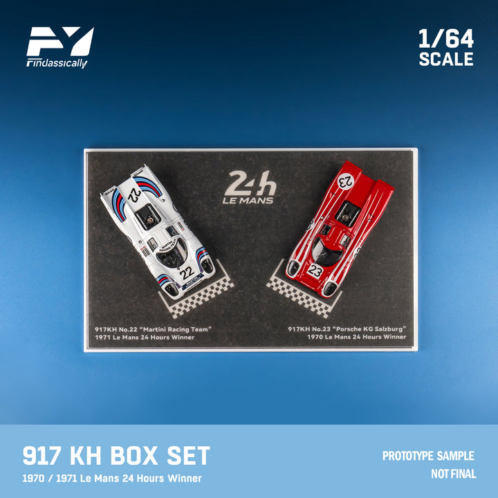 [Preorder] Finclassically 1:64 Porsche 917K 22 #Martini and 23# Red Double car set