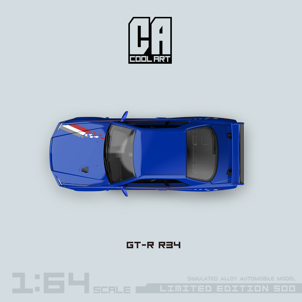 [Preorder] COOL ART 1:64 Nissan Skyline GT-R R34 (2 Colors)