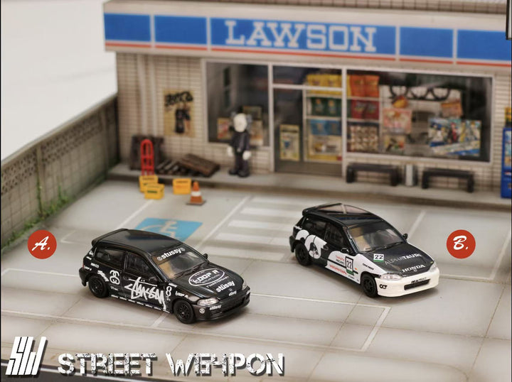 [Preorder] Street Weapon 1:64 Honda Civic EG6 (2 Colorway)