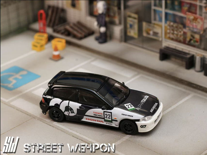 [Preorder] Street Weapon 1:64 Honda Civic EG6 (2 Colorway)