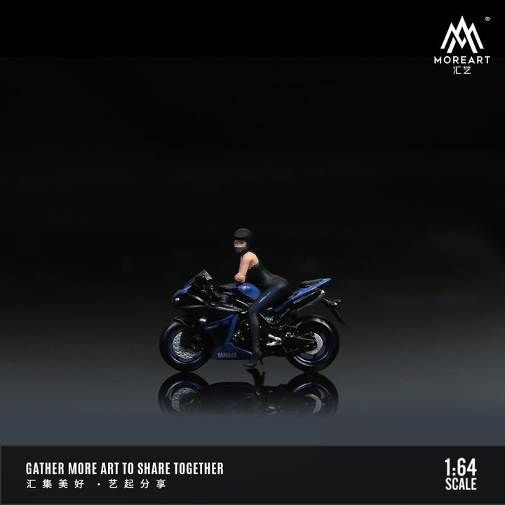 [Preorder] MoreArt 1:64 YAMAHA YZF-R1 BLUE MOTORCYCLE DOLL