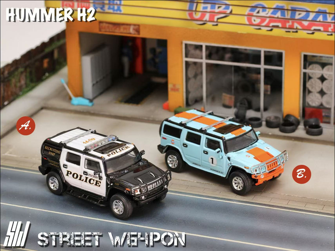 Street Weapon 1:64 Hummer H2 Police / Gulf