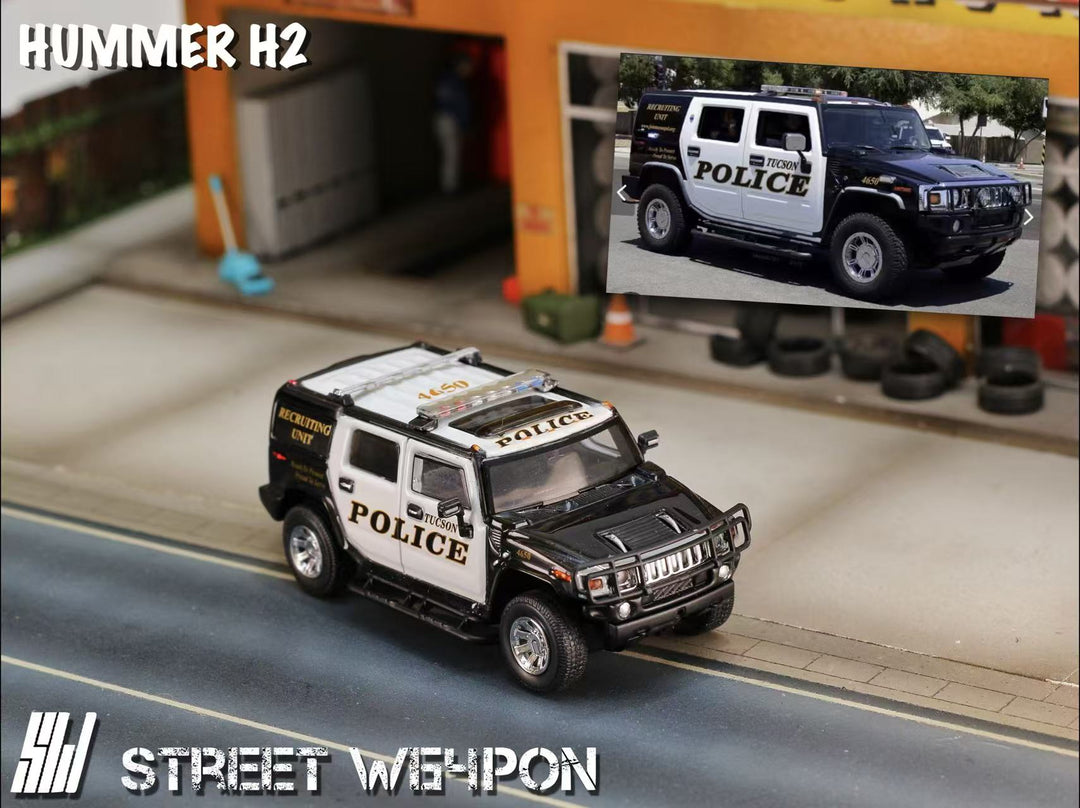 [Preorder] Street Weapon 1:64 Hummer H2 (2 Color)