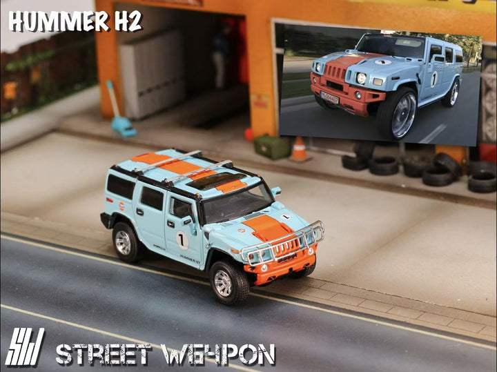 [Preorder] Street Weapon 1:64 Hummer H2 (2 Color)