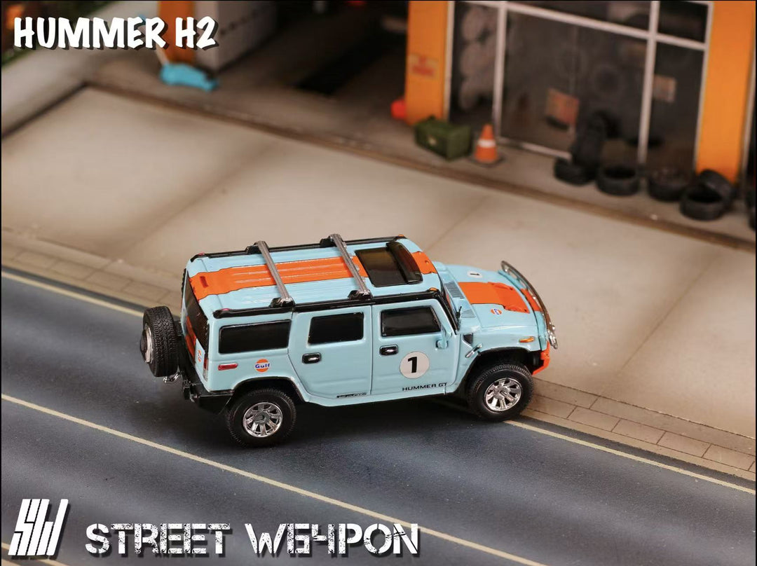 [Preorder] Street Weapon 1:64 Hummer H2 (2 Color)