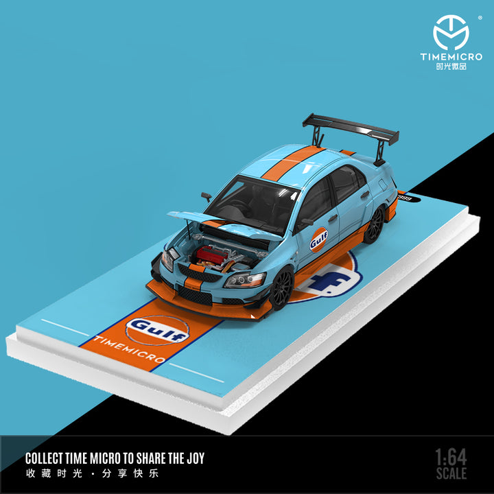 [Preorder] Time Micro 1:64 Mitsubishi Evolution IV Gulf Livery (2 Versions)