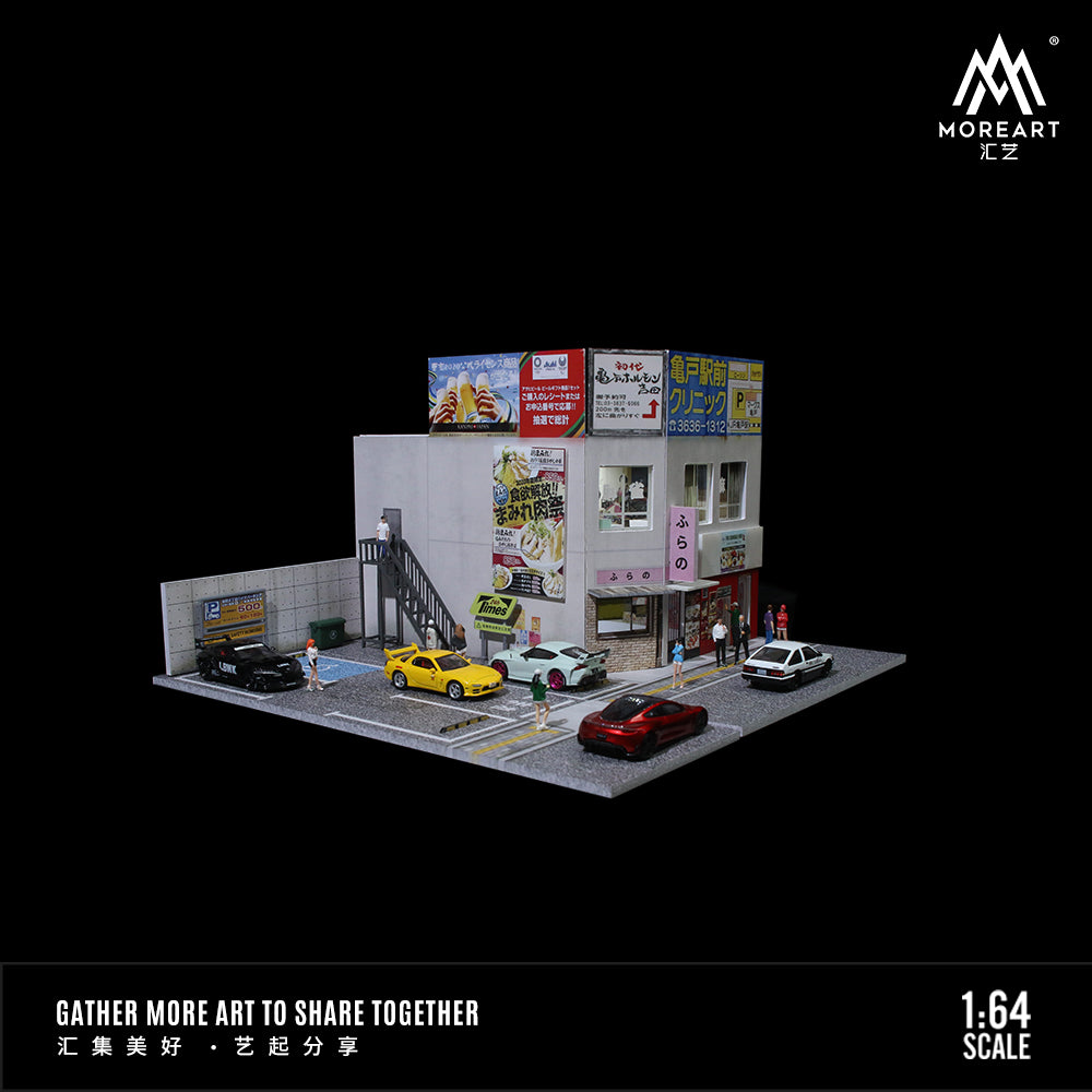 [Preorder] MoreArt 1:64 Japanese Commercial Building Scene