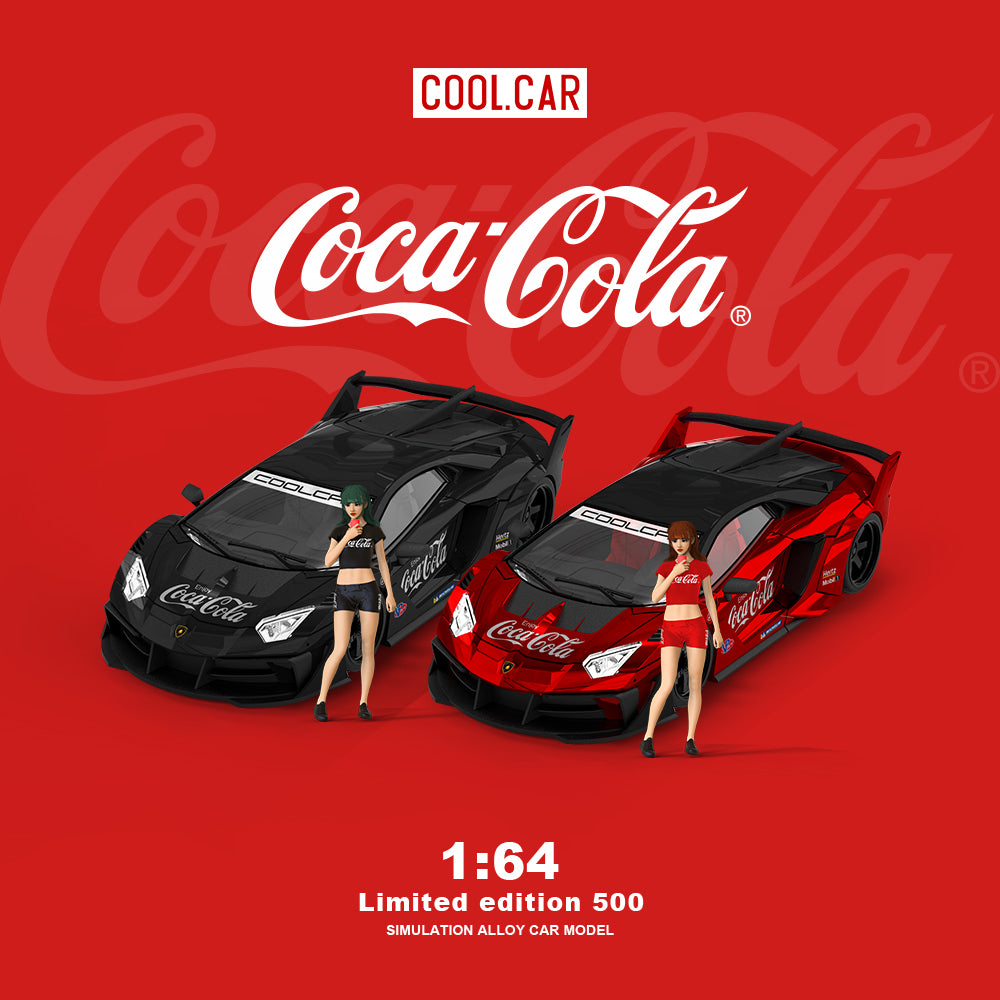 [Preorder] Cool Car 1:64 Lamborghini Aventador GTEVO Coca Cola Red