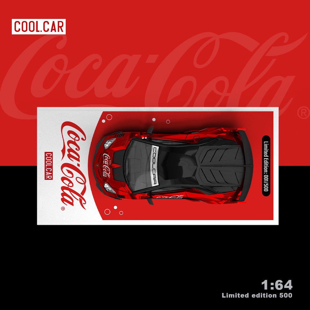 [Preorder] Cool Car 1:64 Lamborghini Aventador GTEVO Coca Cola Red