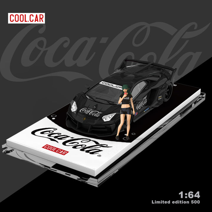 [Preorder] Cool Car 1:64 Lamborghini Aventador GTEVO Coca Cola Black