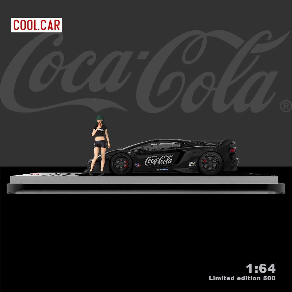 [Preorder] Cool Car 1:64 Lamborghini Aventador GTEVO Coca Cola Black