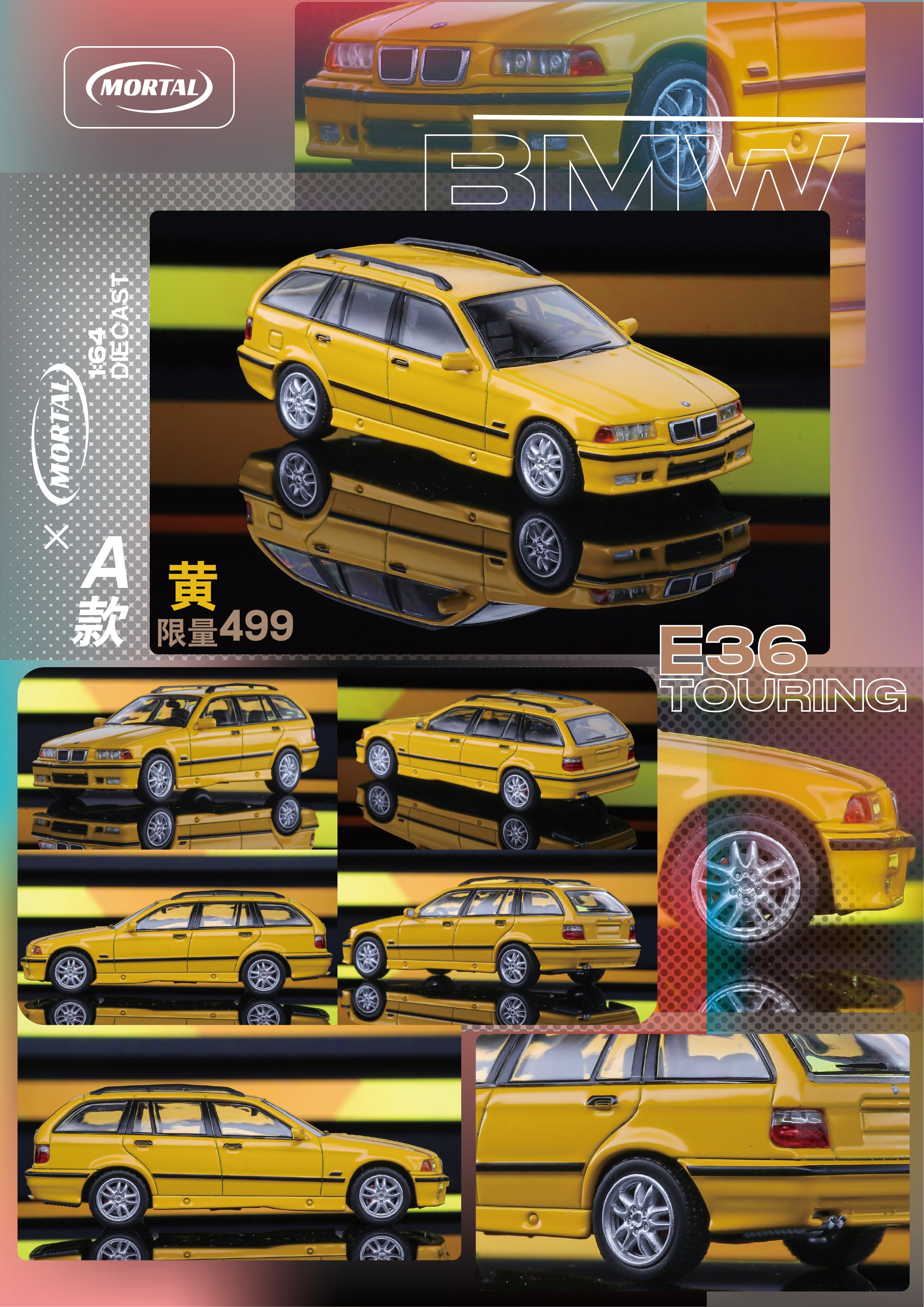 Mortal 1:64 BMW E36 3 Series Touring (4 Versions) – Horizon Diecast