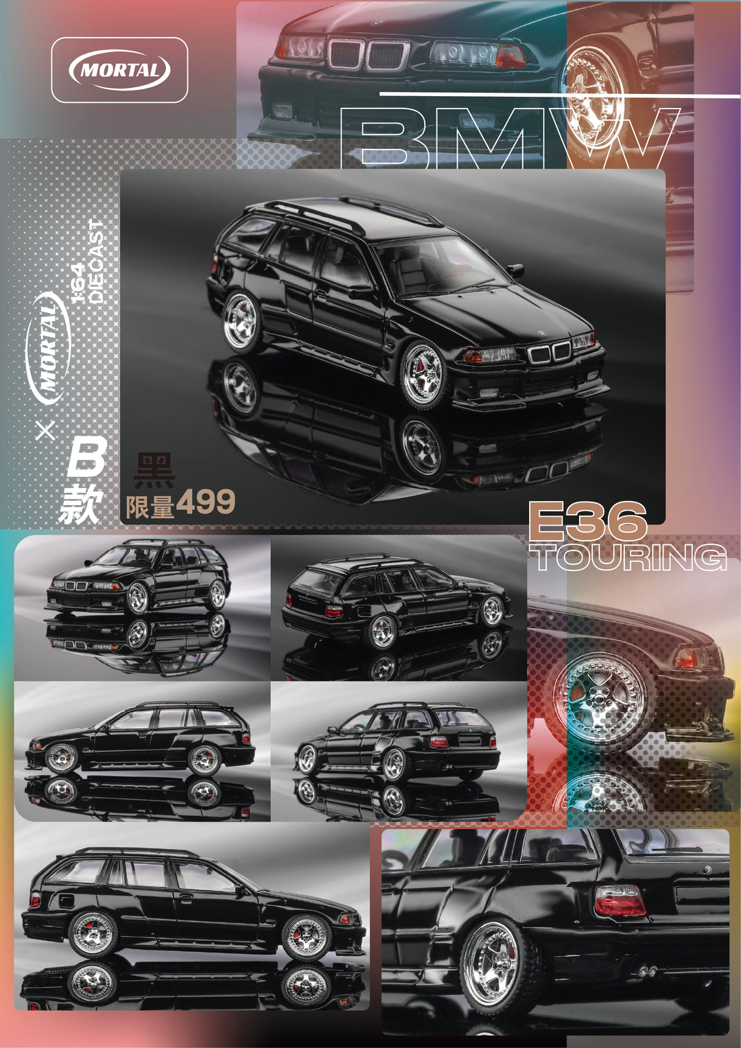 [Preorder] Mortal 1:64 BMW E36 3 Series Touring (4 Versions)