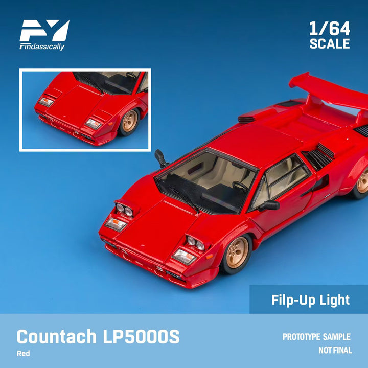 [Preorder] Finclassically 1:64 Lamborghini Countach LP5000 (2 Colors)