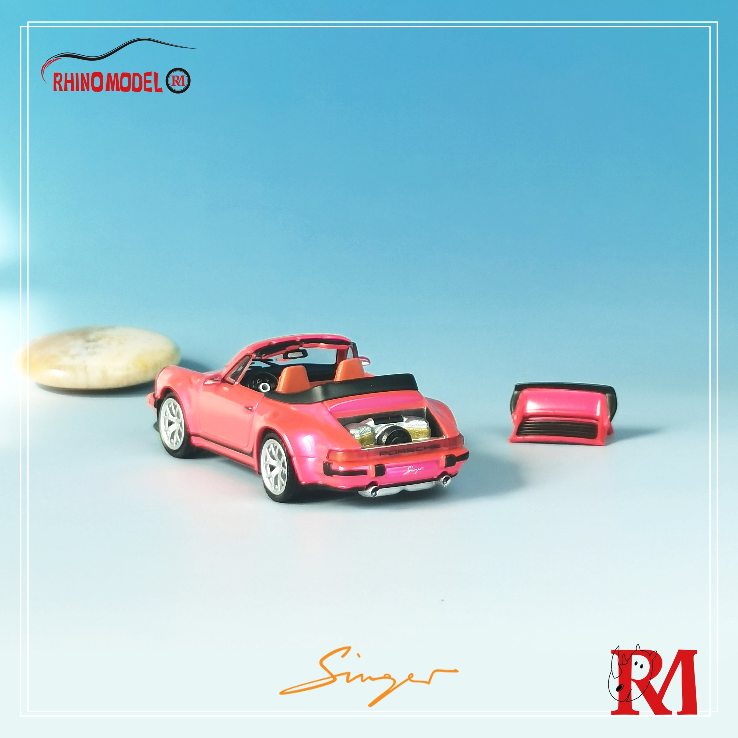 Rhino Model 1:64 Porsche Singer Turbo Study 930 Cabriolet (4 Color