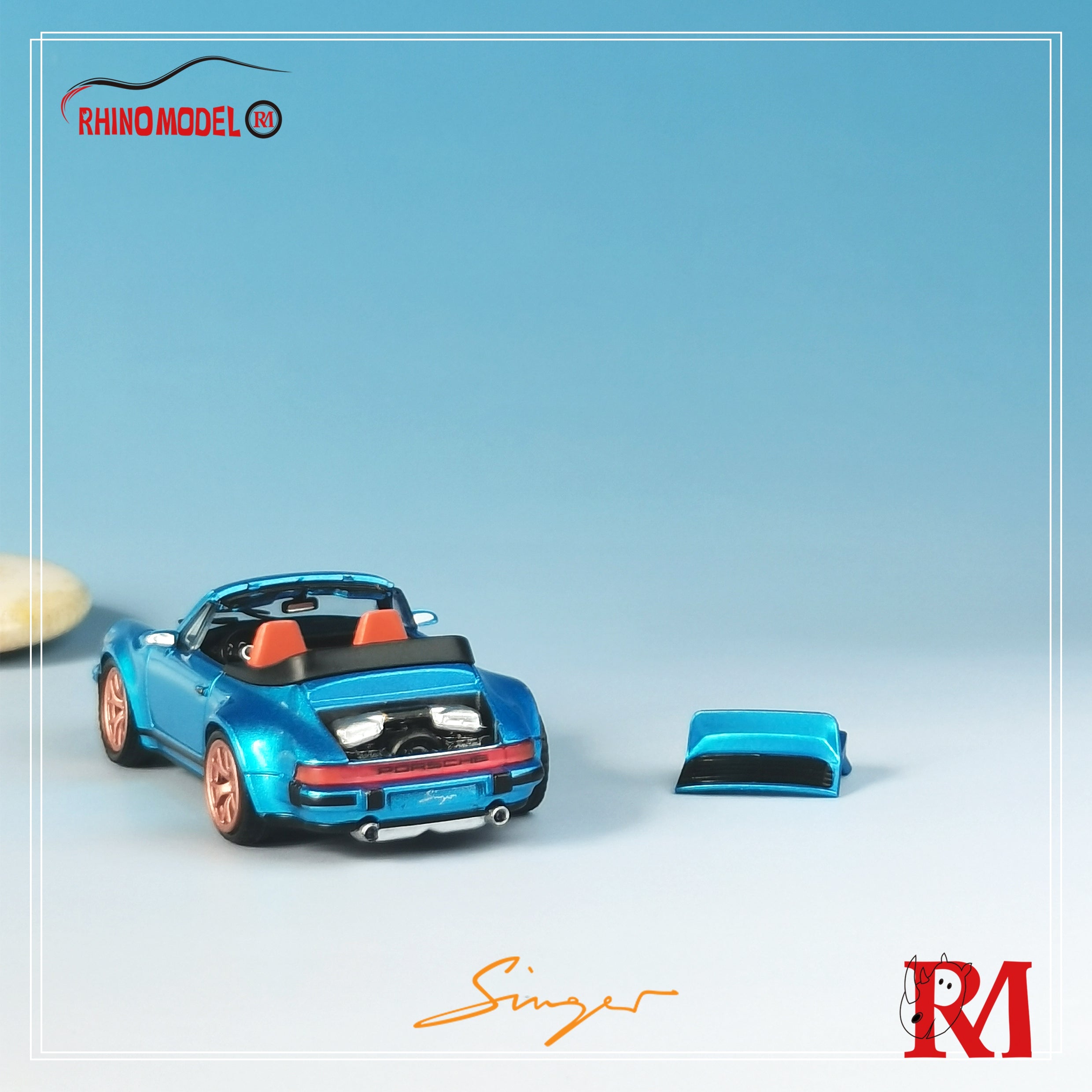 Rhino Model 1:64 Porsche Singer Turbo Study 930 Cabriolet (4 Color
