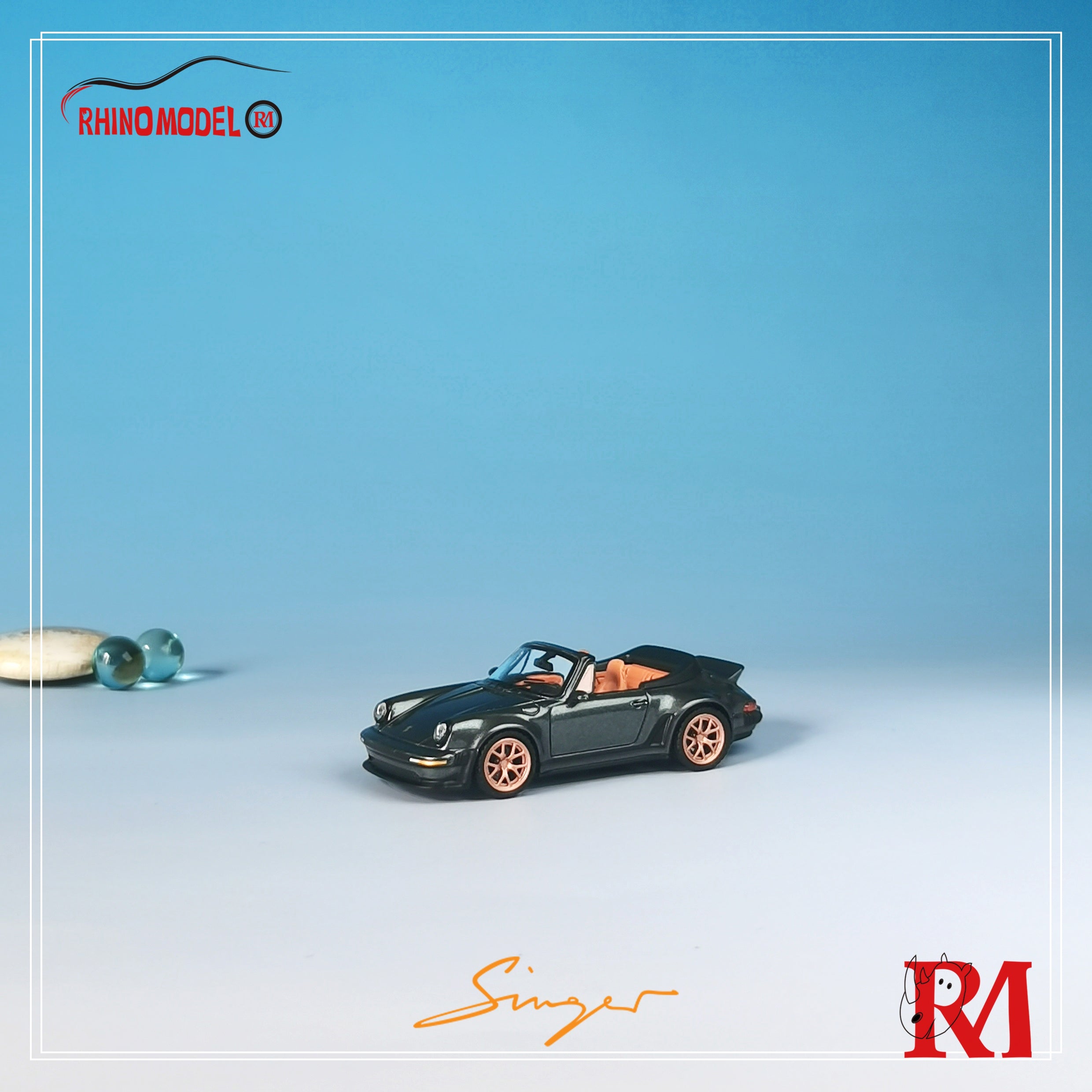 Rhino Model 1:64 Porsche Singer Turbo Study 930 Cabriolet (4 Color