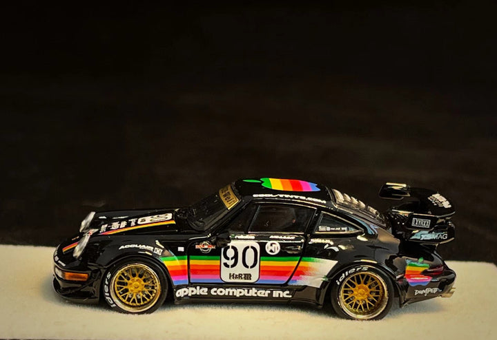 [Preorder] PGM 1:64 Porsche RWB 964 Black Apple Livery