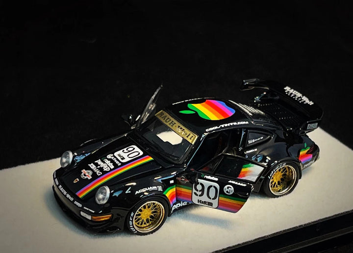 [Preorder] PGM 1:64 Porsche RWB 964 Black Apple Livery