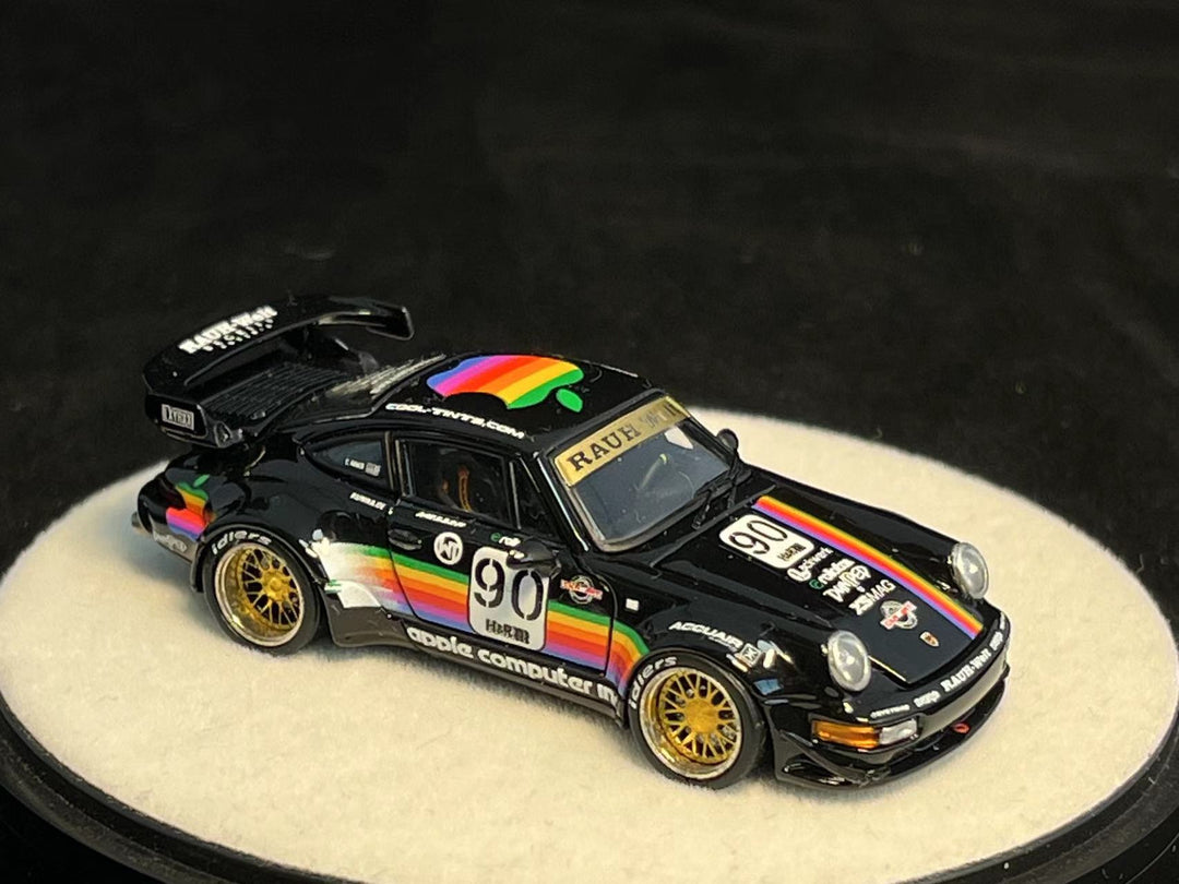 [Preorder] PGM 1:64 Porsche RWB 964 Black Apple Livery