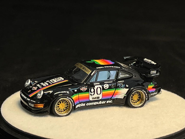 [Preorder] PGM 1:64 Porsche RWB 964 Black Apple Livery