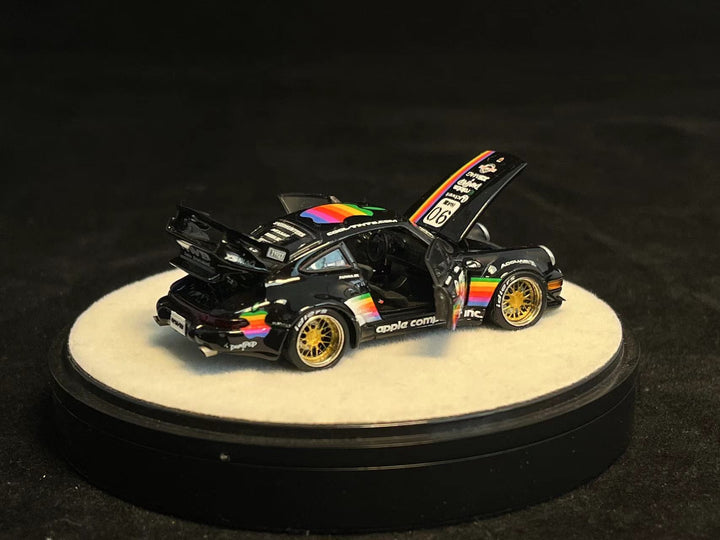 [Preorder] PGM 1:64 Porsche RWB 964 Black Apple Livery