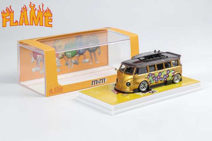 [Preorder] Flame 1:64 Volkswagen T1 M&M (2 Version)