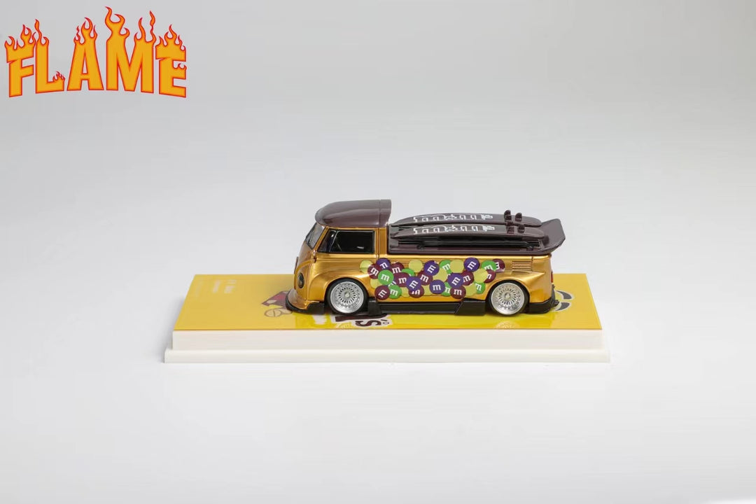 [Preorder] Flame 1:64 Volkswagen T1 M&M (2 Version)