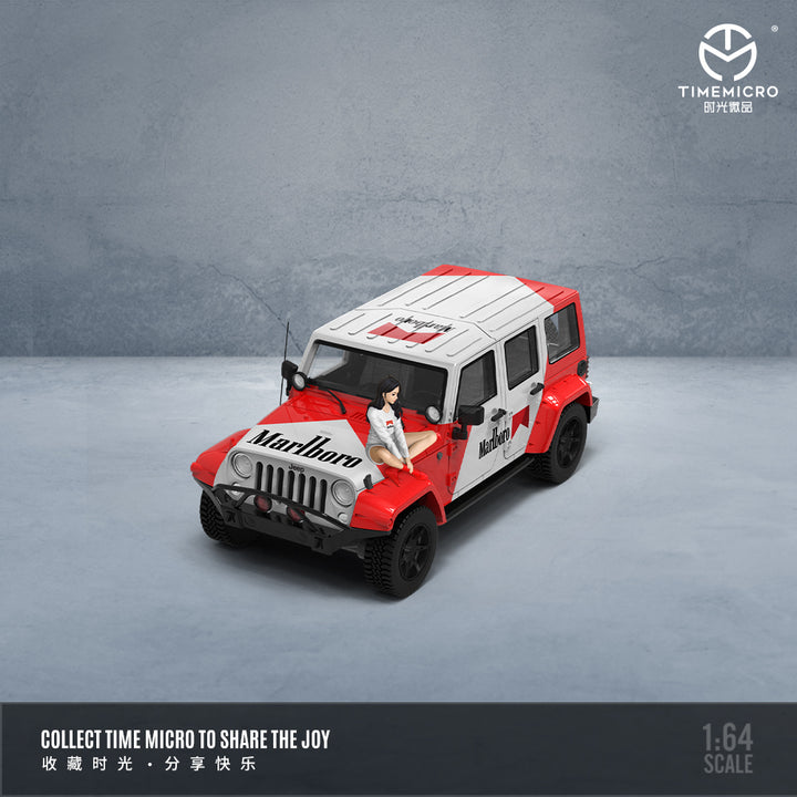 [Preorder] Time Micro 1:64 Jeep Wrangler Marlboro Livery (2 Versions)