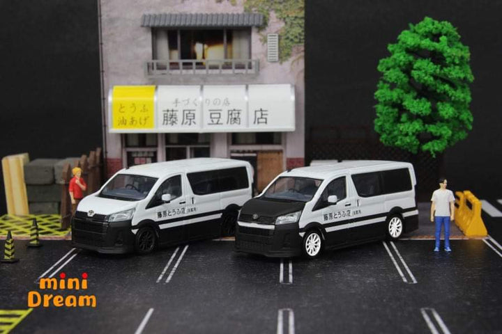 [Preorder] miniDREAM 1:64 Toyota Hiace H300 Fujiwara Livery